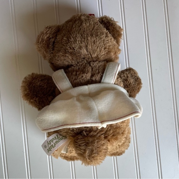 2017 DanDee Christmas Snowflake Teddy Bear Plush Stuffed Animal Toy Cream Dress - Picture 8 of 8